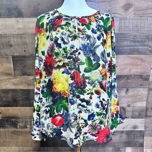 Pleione floral print top size M